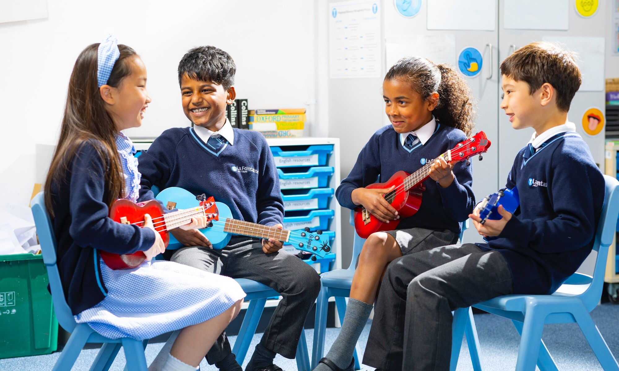 La Fontaine Academy of Pupils in Music Lesson